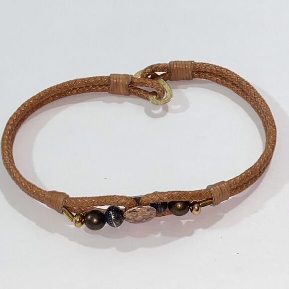 Vintage Braided Leather Belt for women main image 6